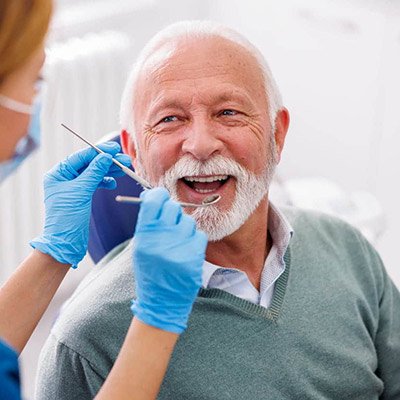 Smiling Older Dental Patient